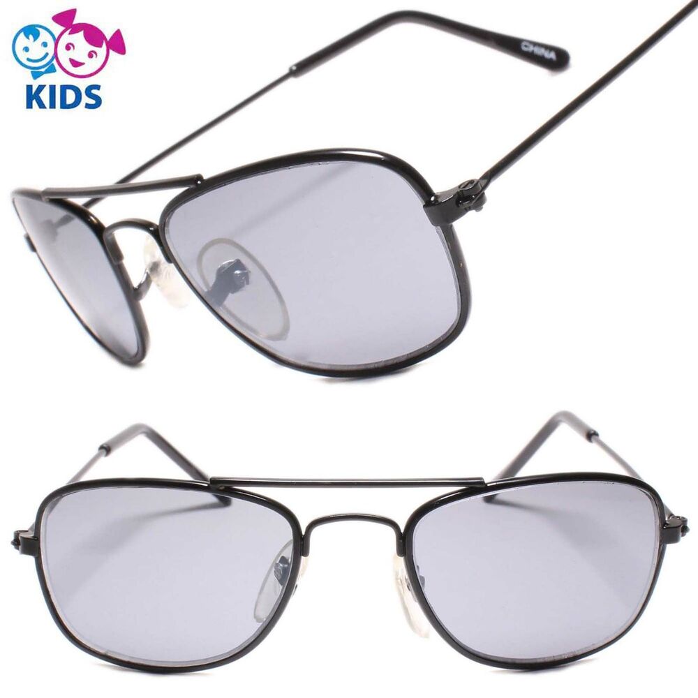 Kids 0-2 year Rectangle Black Sunglasses 100% UV Protection